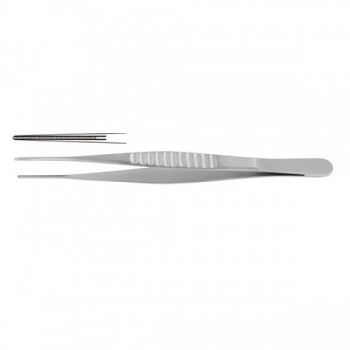 DeBakey Atrauma Forcep Stainless Steel, 24.5 cm - 9 3/4" Tip Size 1.5 mm